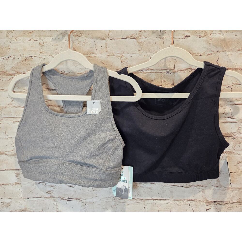 DSG & Young & Reckless Girls Sports Bras Set Of 2 Size Medium Non-Padded